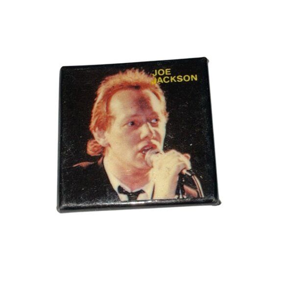 Joe Jackson Punk Rock Ska Vintage 70s Square Pinback Button Pin - Picture 2 of 3